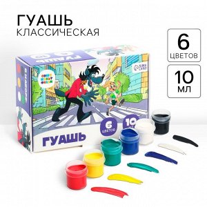 Гуашь 6 цветов по 10 мл