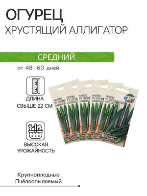 Семена Огурец "Хрустящий аллигатор ",набор 5 шт