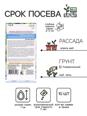 Семена Огурец "Китайский Длинноплетистый", 10 шт