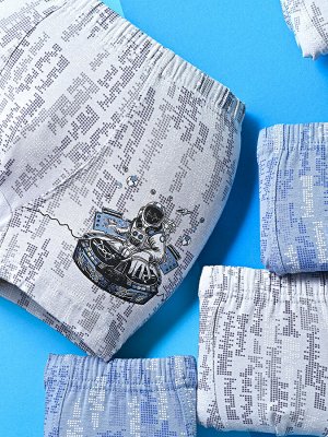 Трусы Цвет: мультиколор
Комплектация: Трусы
Модель трусов: боксеры
Сезон: круглогодичный
Состав: 95% хлопок; 5% эластан
Тип посадки: Средняя
Уход за вещами: стирка при t не более 40С
Фактура материала