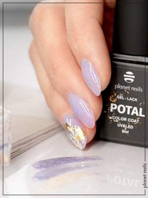 Гель-лак с поталью Potal Planet Nails 8мл №364