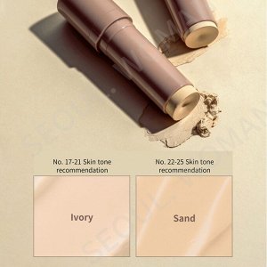 Dermashare Крем-стик тональный для лица в оттенке слоновой кости Cover Stick Vegan Natural Foundation 21 Ivory, 14 гр