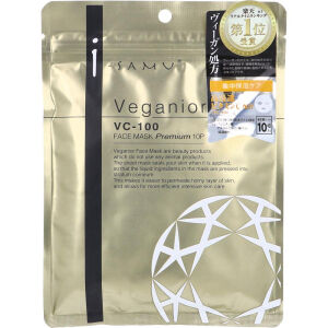 I-samu Veganior VC-100 Face Mask 10P/Маска для лица с витамином С (APPS), бакучиолом и растительными экстрактами 10 шт