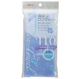 AISEN Массажная мочалка для тела (жёсткая)/ Nylon body towel T hard (blue) BHN04