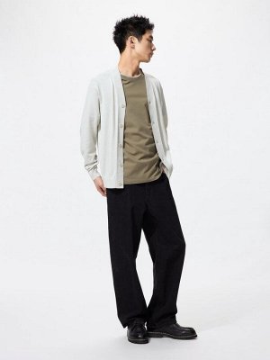 UNIQLO - вязаный кардиган с V-образным вырезом - 69 NAVY