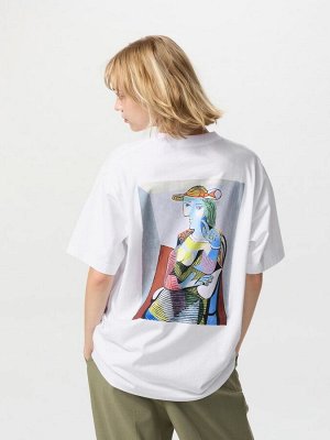 UNIQLO UT - хлопковая футболка с принтом картин Пабло Пикассо - 00 WHITE