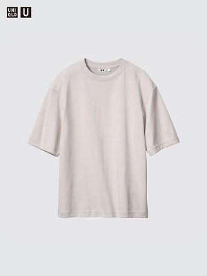 UNIQLO - хлопковая футболка оверсайз AIRism - 64 BLUE