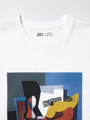 UNIQLO UT - хлопковая футболка с принтом картин Пабло Пикассо - 00 WHITE