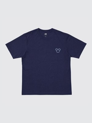 UNIQLO UT - хлопковая футболка Disney х BUAISOU с Микки Маусом, вдохновлённая японским индиго - 68 BLUE