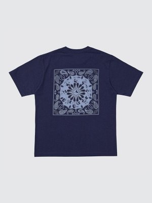 UNIQLO UT - хлопковая футболка Disney х BUAISOU с Микки Маусом, вдохновлённая японским индиго - 68 BLUE