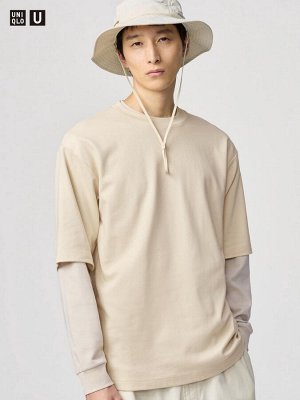 UNIQLO - хлопковая футболка оверсайз AIRism - 41 YELLOW