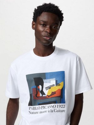 UNIQLO UT - хлопковая футболка с принтом картин Пабло Пикассо - 00 WHITE