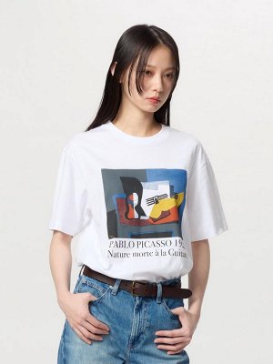 UNIQLO UT - хлопковая футболка с принтом картин Пабло Пикассо - 00 WHITE