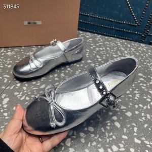 Балетки женские кожаные