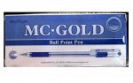 Ручка шариковая MunHwa MC Gold, Корея, узел 0,5 мм синяя 2 шт.