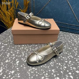 Балетки женские кожаные