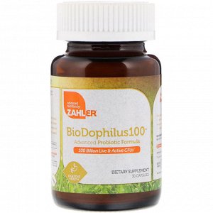 Zahler, BioDophilus100, Advanced Probiotic Formula, 100 Billion CFU, 30 Capsules