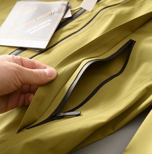 Куртка Bird Tail Offline 2889+, проклеенная, ветрозащитная и непромокаемая, с капюшоном Soft Shell, оливковый