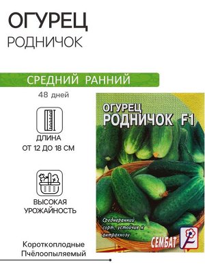 Семена Огурец "Родничок" F1, 0,2 г