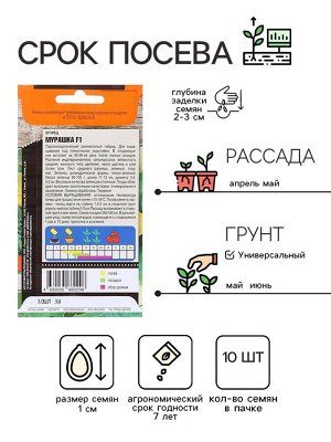 Семена Огурец "Мурашка" F1, раннеспелый, партенокарпический, 10 шт