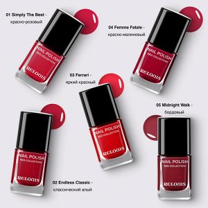 Лак для ногтей Red Collection №02 классический алый