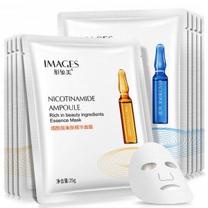 Осветляющая маска-салфетка с ниацинамидом и экстрактом алоэ Images Nicotinamide Ampoule Mask