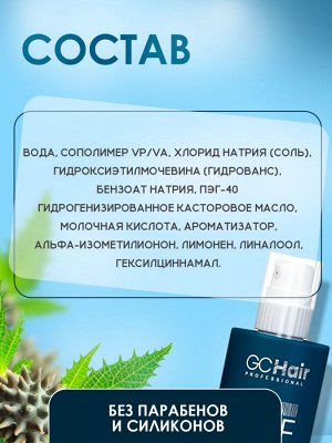 Спрей для объема волос солевой текстурирующий 250 мл GC HAIR