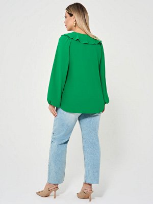 Блузка 0059-26 изумрудно-зелёный