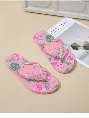 Женские шлепанцы нескользящие, с мягкой подошвой, розовые