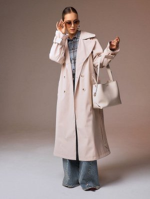 Плащ женский светло-бежевый