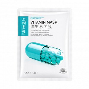 Охлаждающая маска-салфетка с антивозрастным действием BioAqua Vitamins Ice Skin Mask