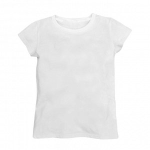 Классическая белая футболка для детей р.34-40