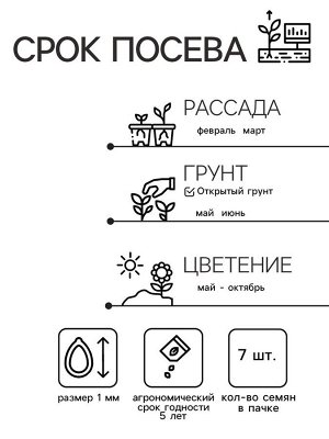 Семена Цветов Петуния "Комплиментуния", F1, арлекино, пробирка, 7 шт