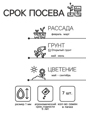 Семена Цветов Петуния "Ранняя крупноцветковая", F1, смесь сортов, пробирка, 7 шт