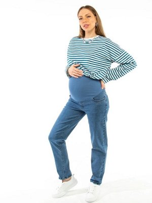 Брюки джинс MOMFIT (синий)