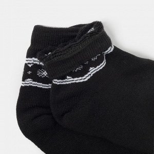 Носки женские махровые «Снежинки», цвет чёрный, размер 23-25 (36-38)