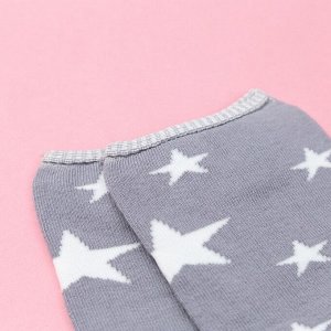 Носки укороченные "Звезды" р. 36-39 (23-25 см), серый