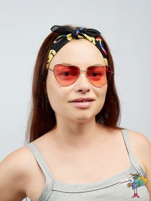 очки Градиент Сердце, красные 13,5х5,5 см