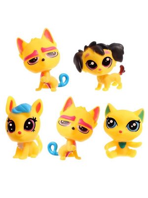 Игрушки - питомцы Crazy Pets, набор 5 фигурок, МИКС