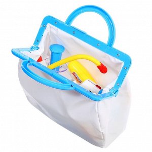 Игровой набор медсестры, 8 предметов с сумкой, свет, звук