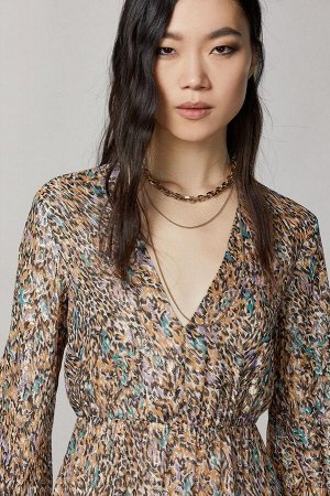 Платье-gold animalier