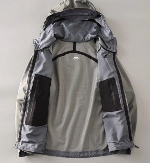 Куртка Bird Home, проклеенная, ветрозащитная и непромокаемая, с капюшоном Soft Shell, черный