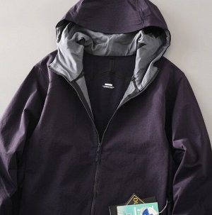 Куртка Bird Home, проклеенная, ветрозащитная и непромокаемая, с капюшоном Soft Shell, синий