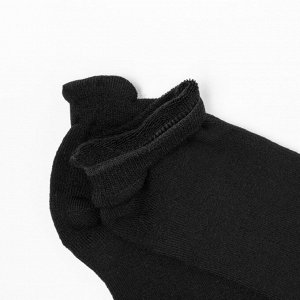 Носки мужские махровые, цвет чёрный, р-р 27-29