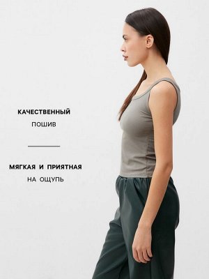 Майка женская IST: Base, оливковая