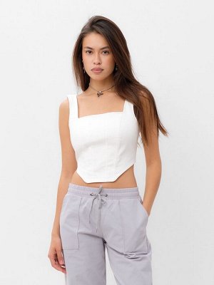 Корсет женский джинсовый MIST: Denim, белый