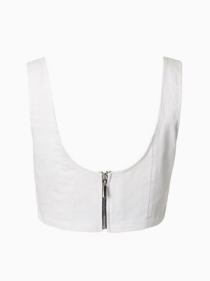 Корсет женский джинсовый MIST: Denim, белый