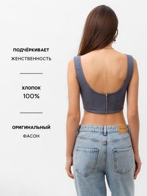 Корсет женский джинсовый MIST: Denim, графит