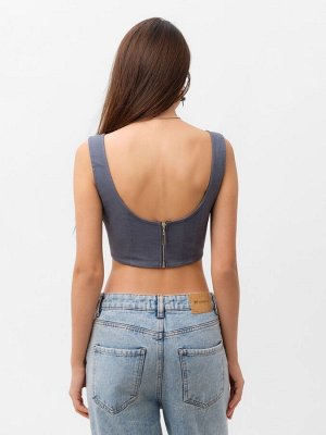 Корсет женский джинсовый MIST: Denim, графит