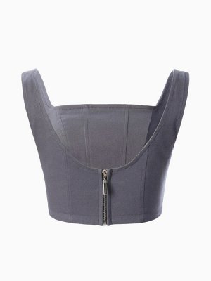 Корсет женский джинсовый MIST: Denim, графит